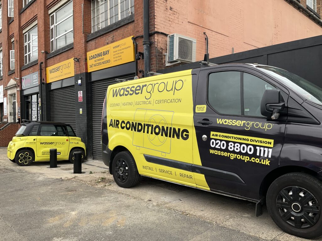 Wasser Group van outside headquarters